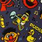 Preview: Jersey bedruckt Sesamstraße Ernie, Bert und Elmo auf Grau